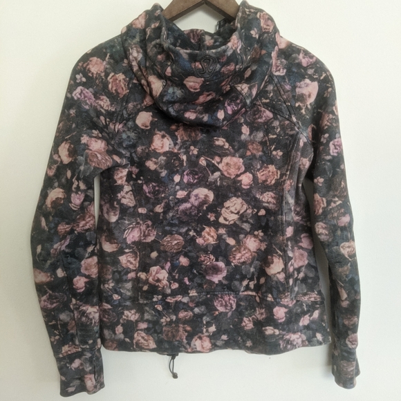 Lululemon Scuba Hoodie Light Cotton Fleece Frosted Rose Multi Size 8 - Picture 12 of 13